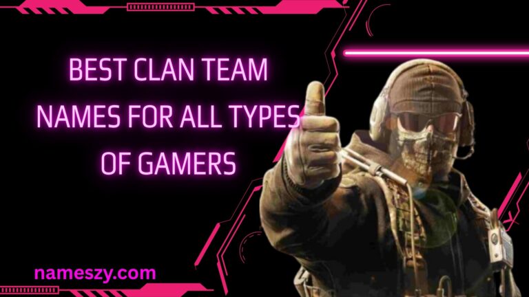 Best Clan Team Names for All Types of Gamers