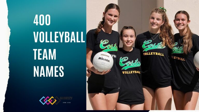 400 Volleyball Team Names: Perfect Name for Your Squad