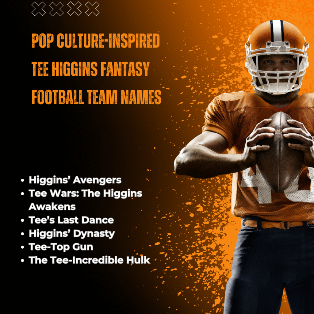 Pop Culture-Inspired Tee Higgins Fantasy Football Team Names