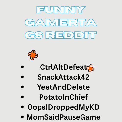 Funny Gamertags Reddit