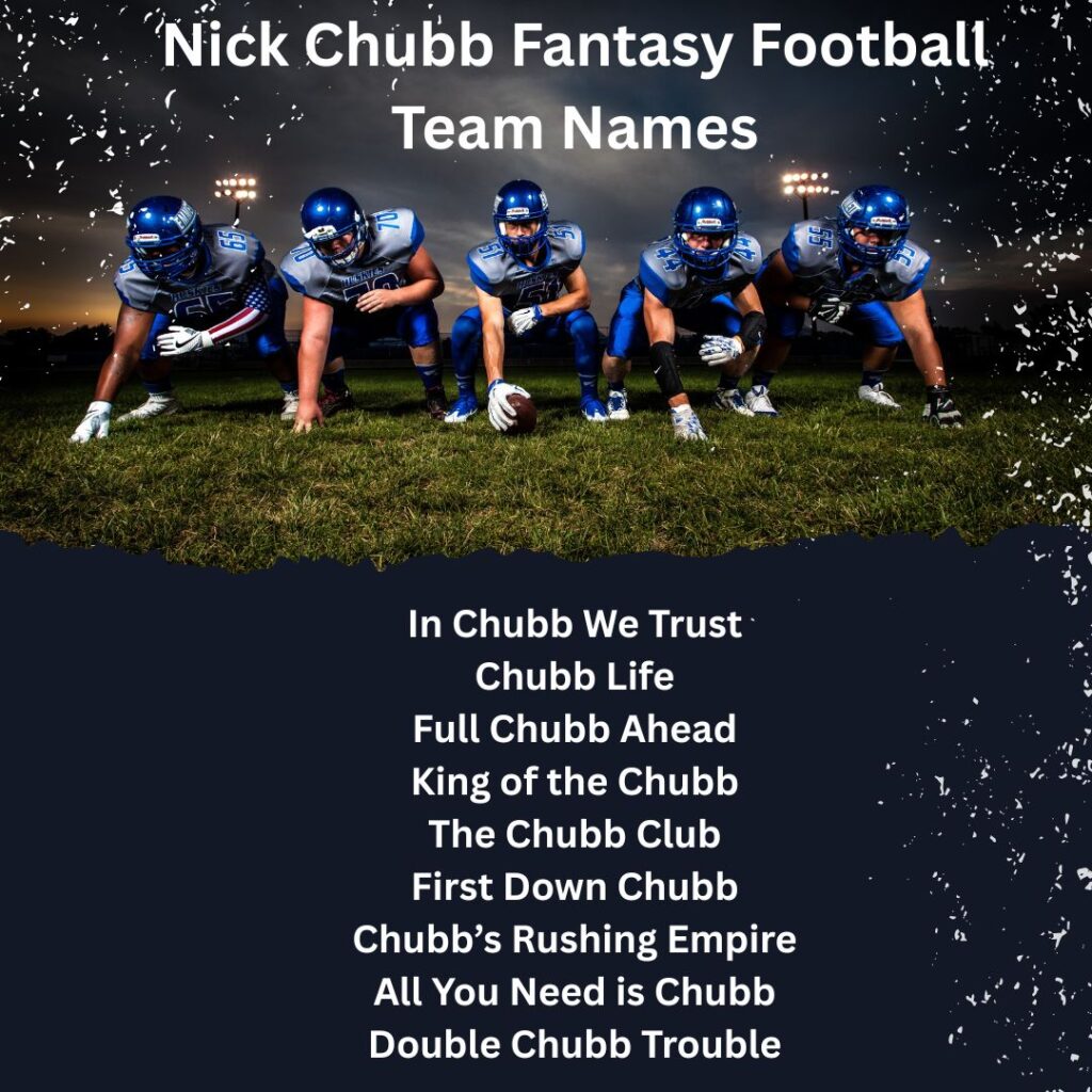 Fantasy Football Team Names Nick Chubb Fans Should Use