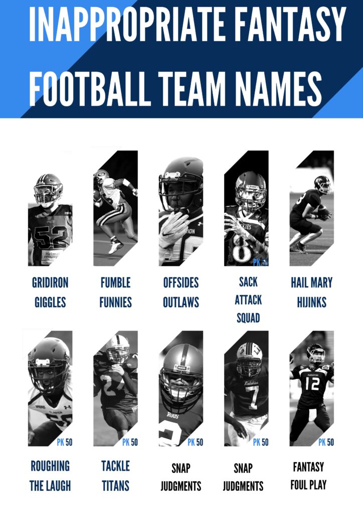 Top Inappropriate Fantasy Football Team Names for 2025