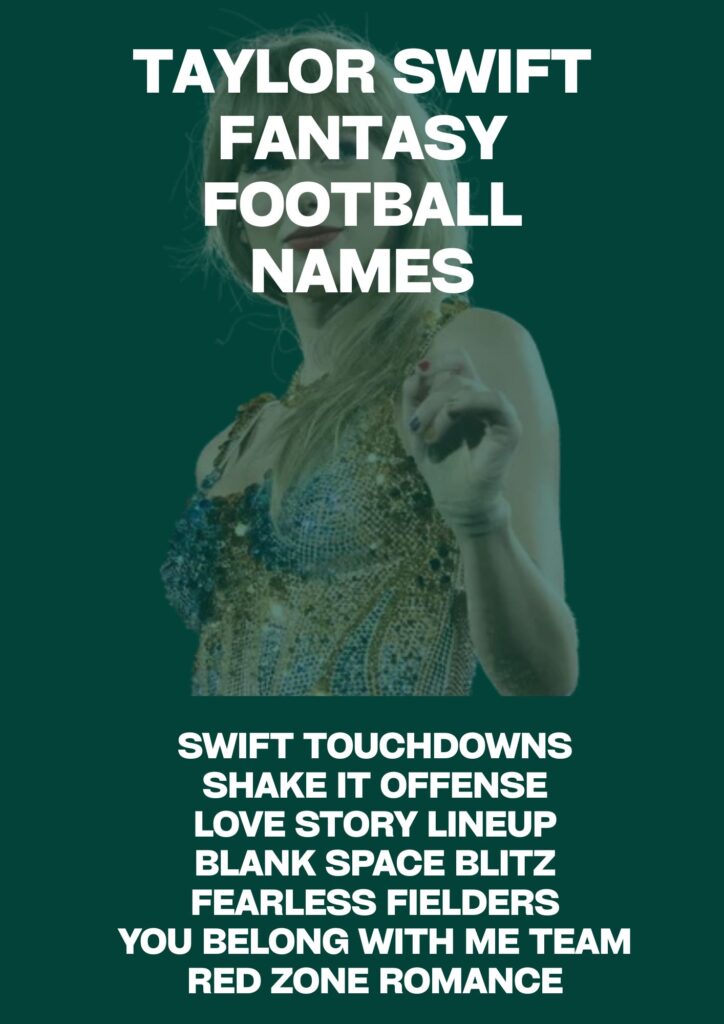 Taylor Swift Fantasy Football Names