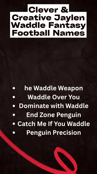 Clever & Creative Jaylen Waddle Fantasy Football Names
